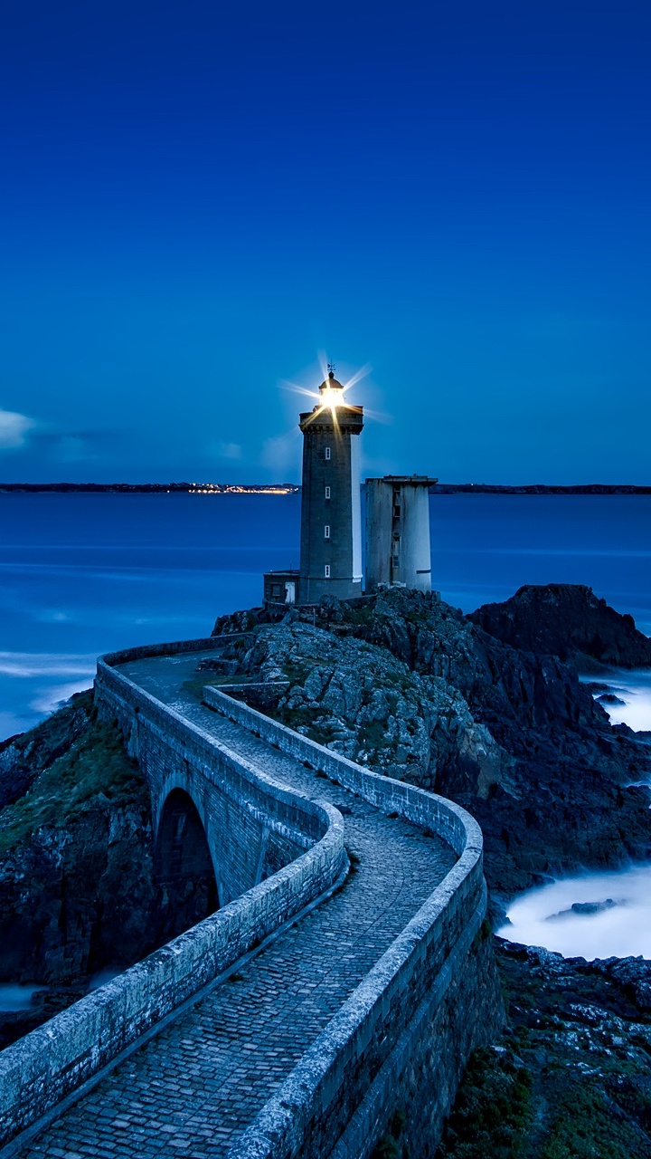 灯塔, 大海, 海洋, Azure, 性质 壁纸 720x1280 允许