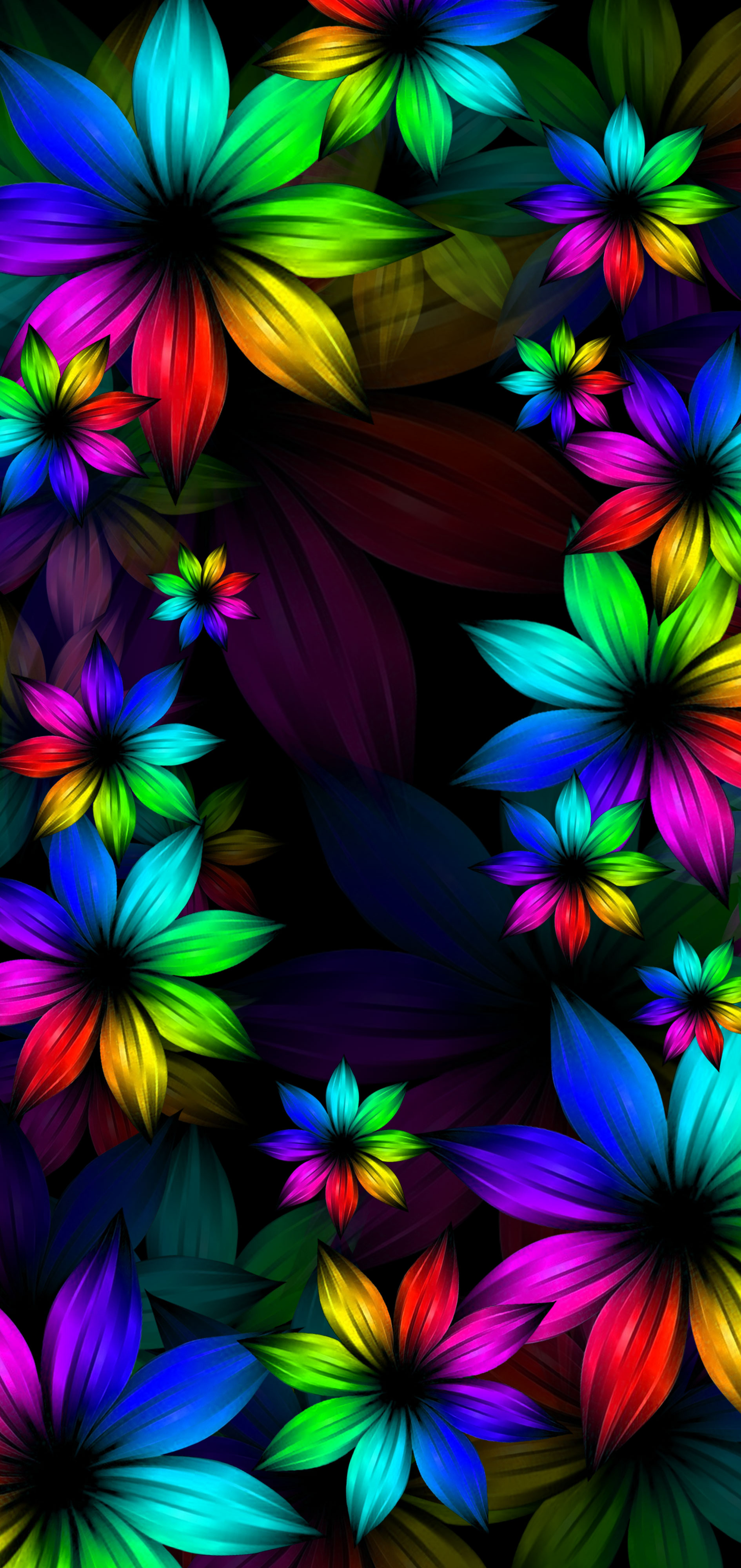 Bright And Colorful Flower Wallpapers Background 3d Drawing Wallpaper Colorful  Flowers Digital Art Hd Photography Photo Background Image And Wallpaper  for Free Download