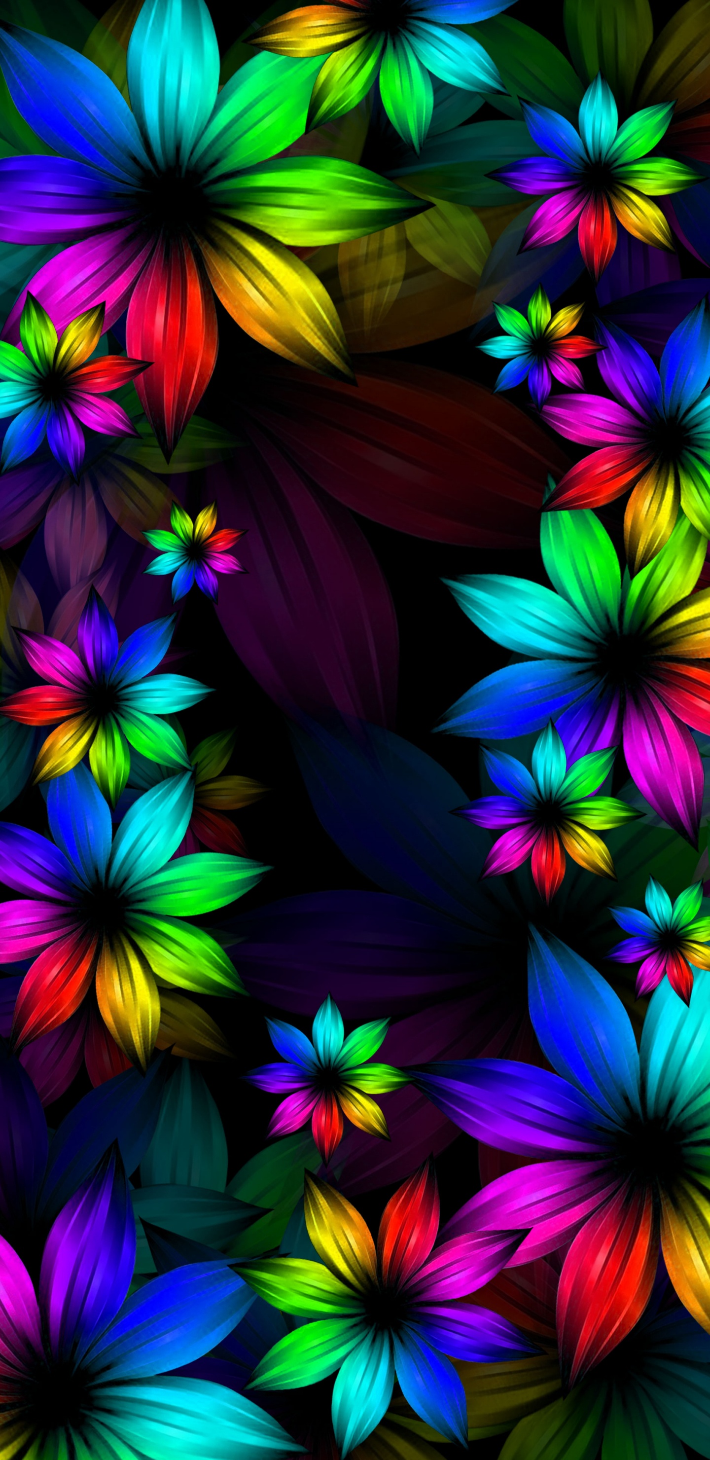 色彩, 绿色的, 紫色的, 品红色, 紫罗兰色 壁纸 1440x2960 允许