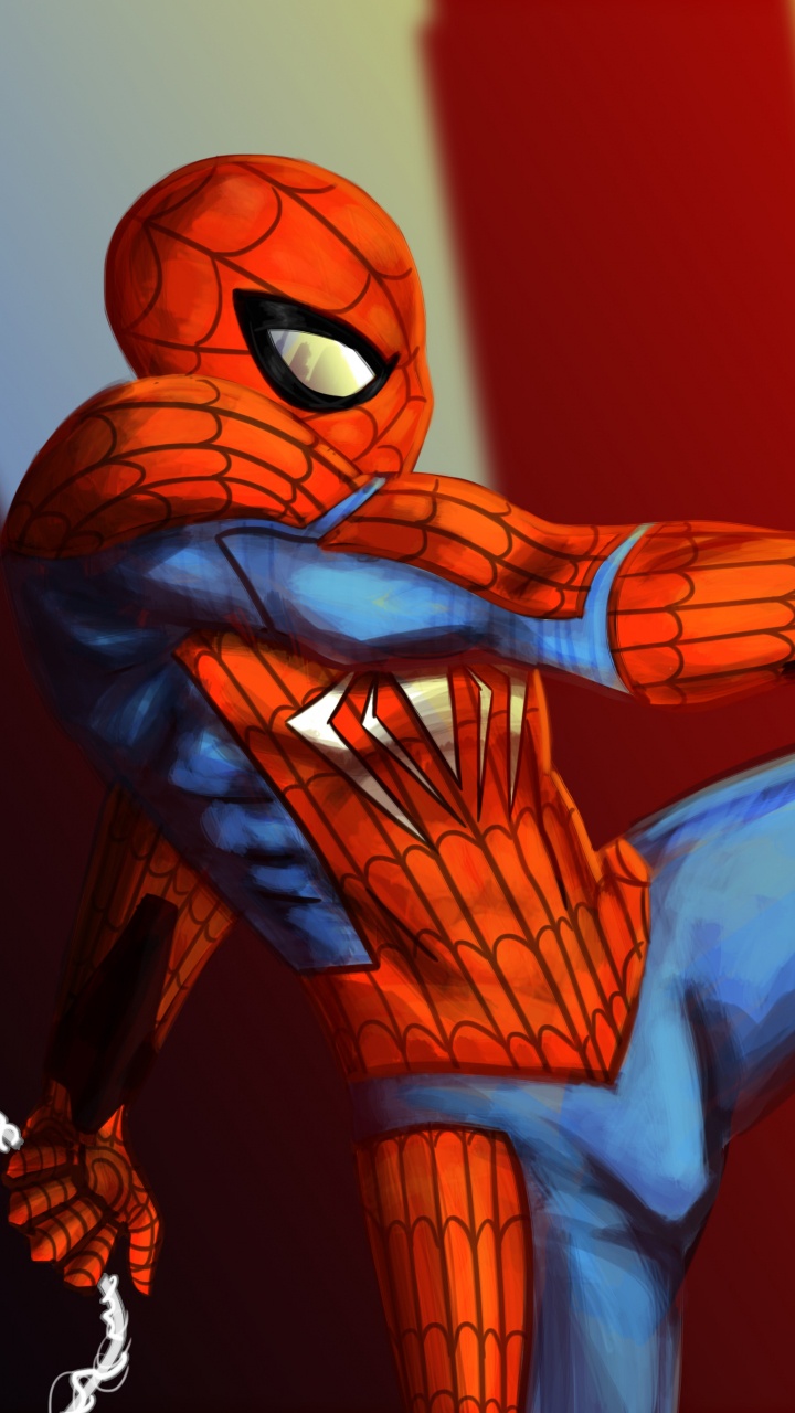 艺术, Spider-man, 超级英雄, 虚构的人物 壁纸 720x1280 允许