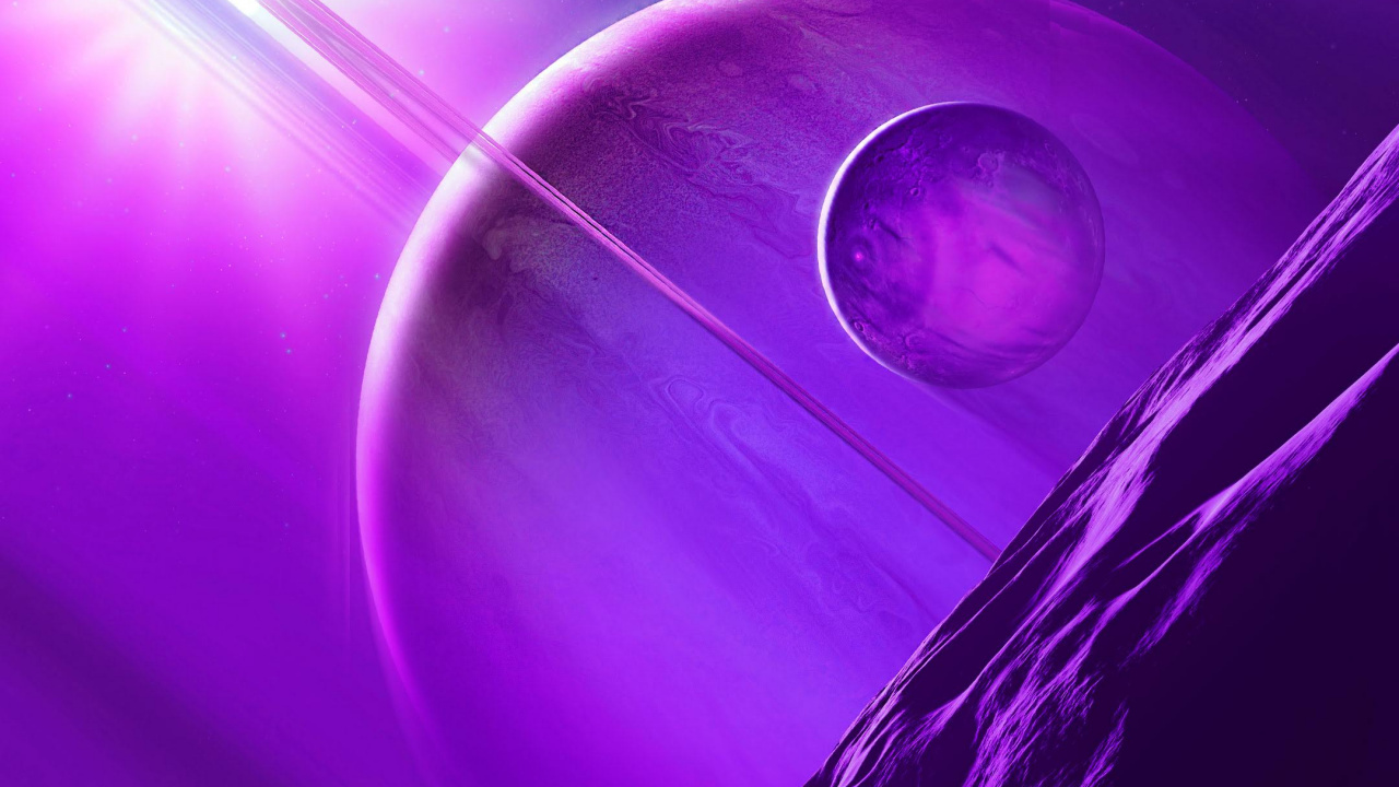 Huawei, Honor Magic 2, Planetarische Abstrakte Kunst, Abstrakte Kunst, Planet. Wallpaper in 1280x720 Resolution