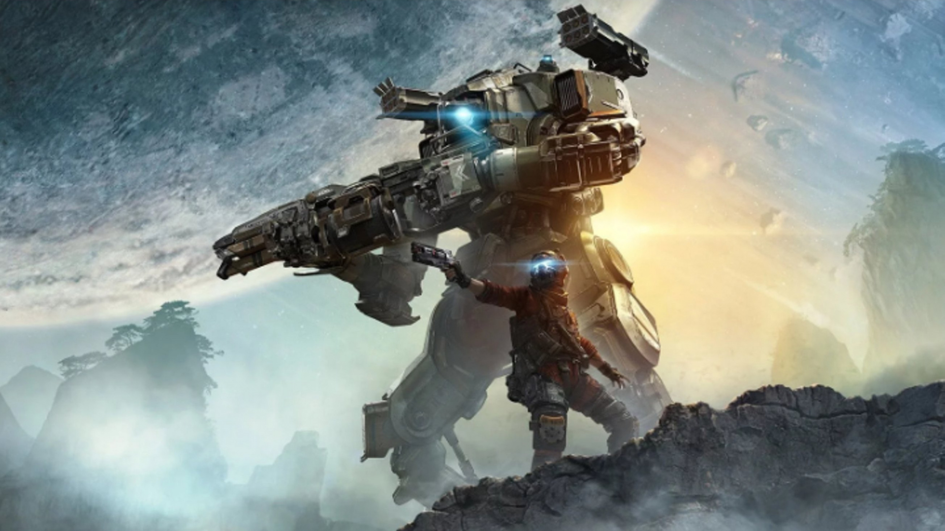 Titanfall 2, Titanfall, Mecha, Juego de Pc, Ilustración. Wallpaper in 1920x1080 Resolution