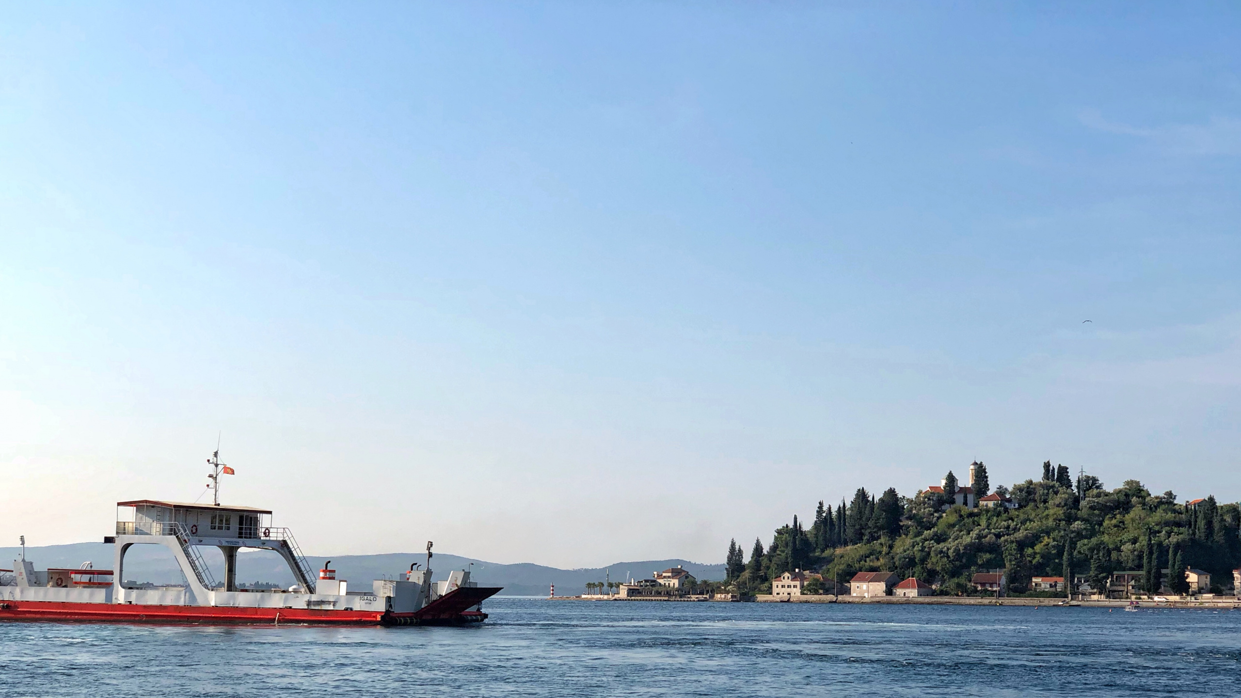 Water Transportation, Ferry, Fishing Vessel, Boat, Sea. Wallpaper in 2560x1440 Resolution
