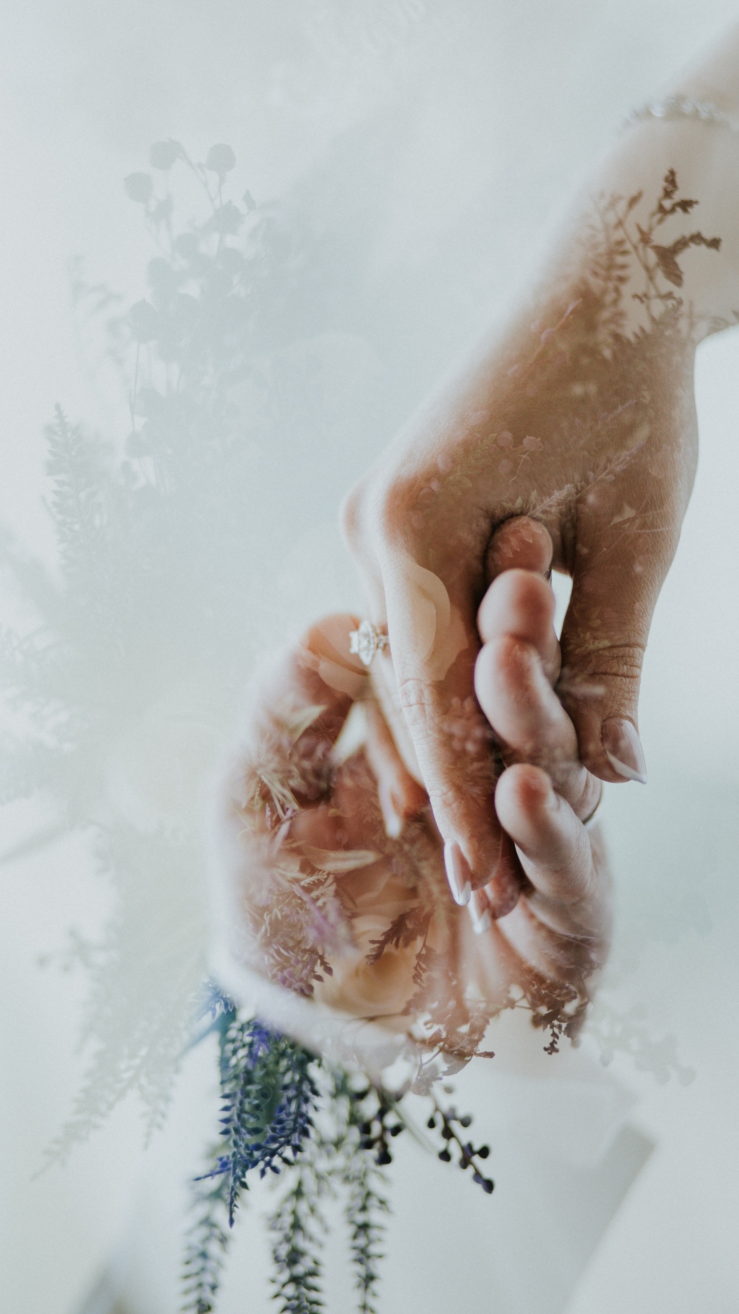 Person Holding White Textile With Brown Stain. Wallpaper in 1440x2560 Resolution