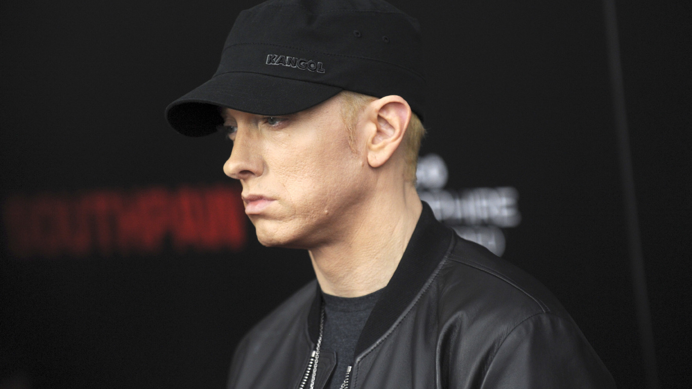 Eminem, Rapper, Hip Hop Music, Cool, Cap. Wallpaper in 1366x768 Resolution