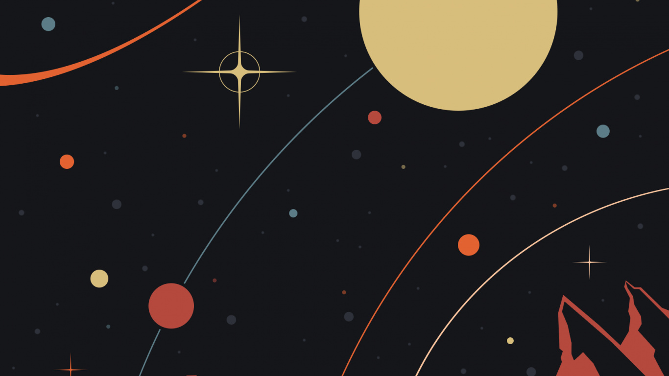 Affiche, Graphisme, Illustration, Arts Visuels, Retrofuturisme. Wallpaper in 1366x768 Resolution