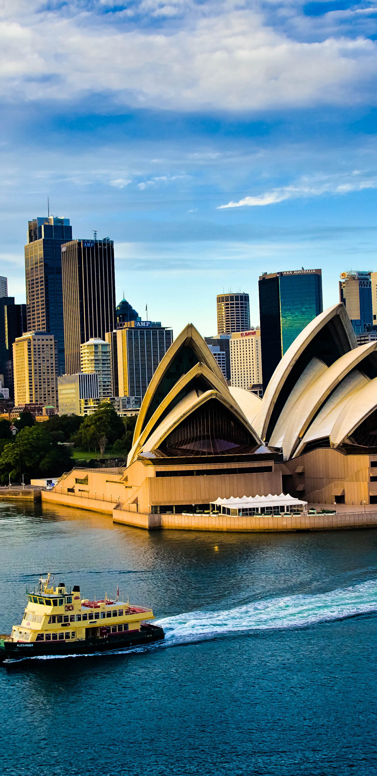 悉尼歌剧院, 歌剧院, 水运, 城市景观, 城市 壁纸 1440x2960 允许