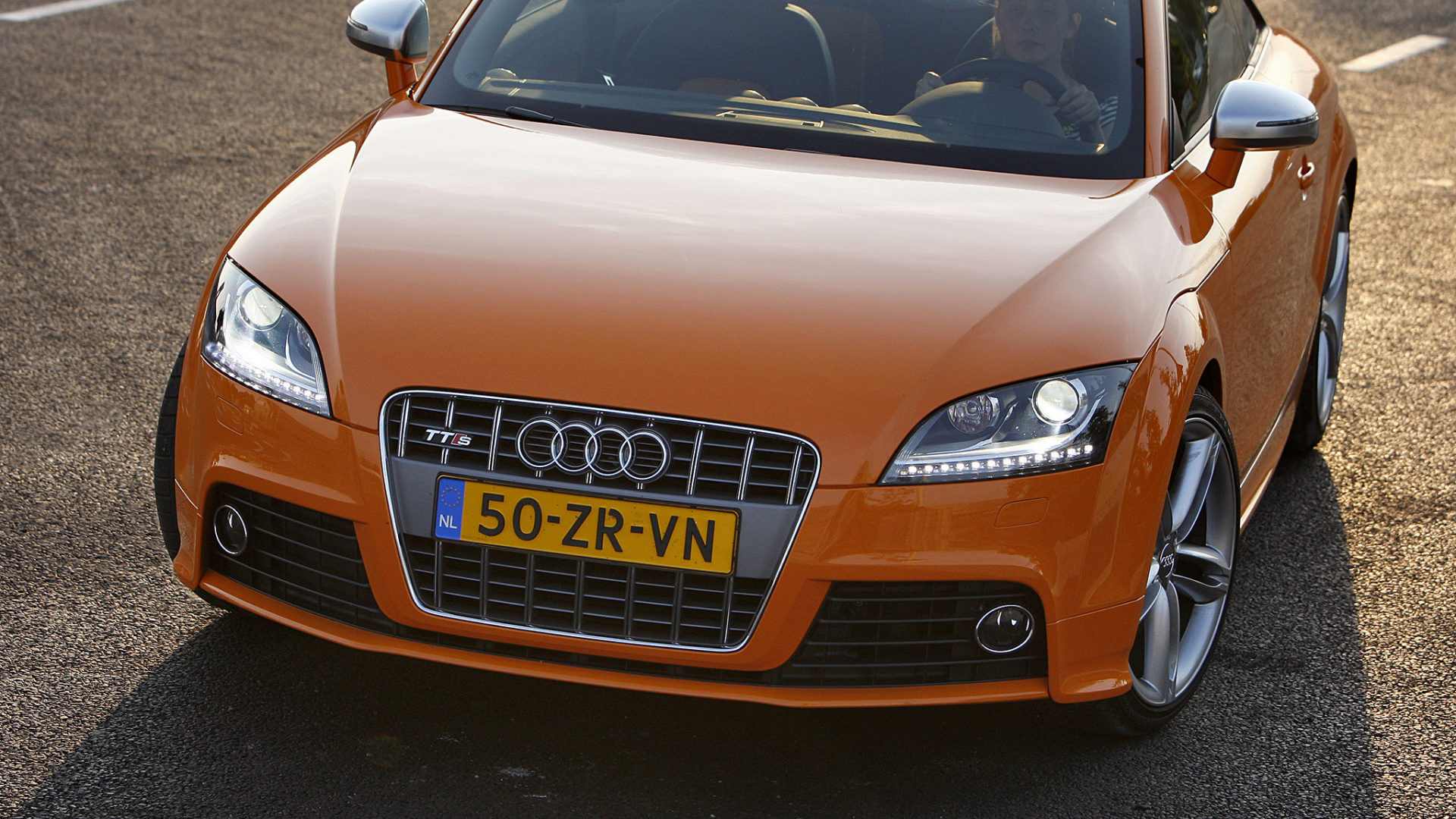 Brown Audi a 4 on Road During Daytime. Wallpaper in 1920x1080 Resolution
