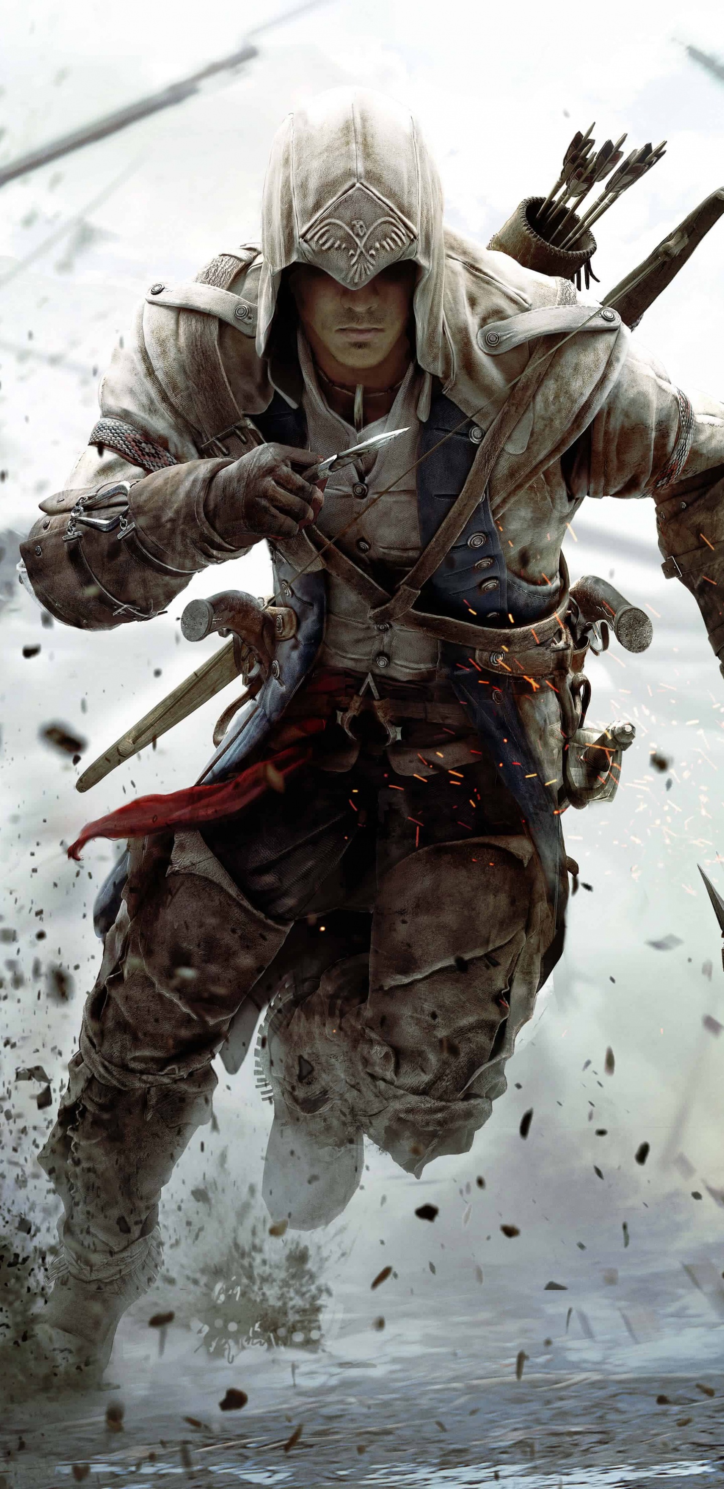 Assassins Creed III, Ubisoft, Video, Epic Running, Video Games. Wallpaper in 1440x2960 Resolution