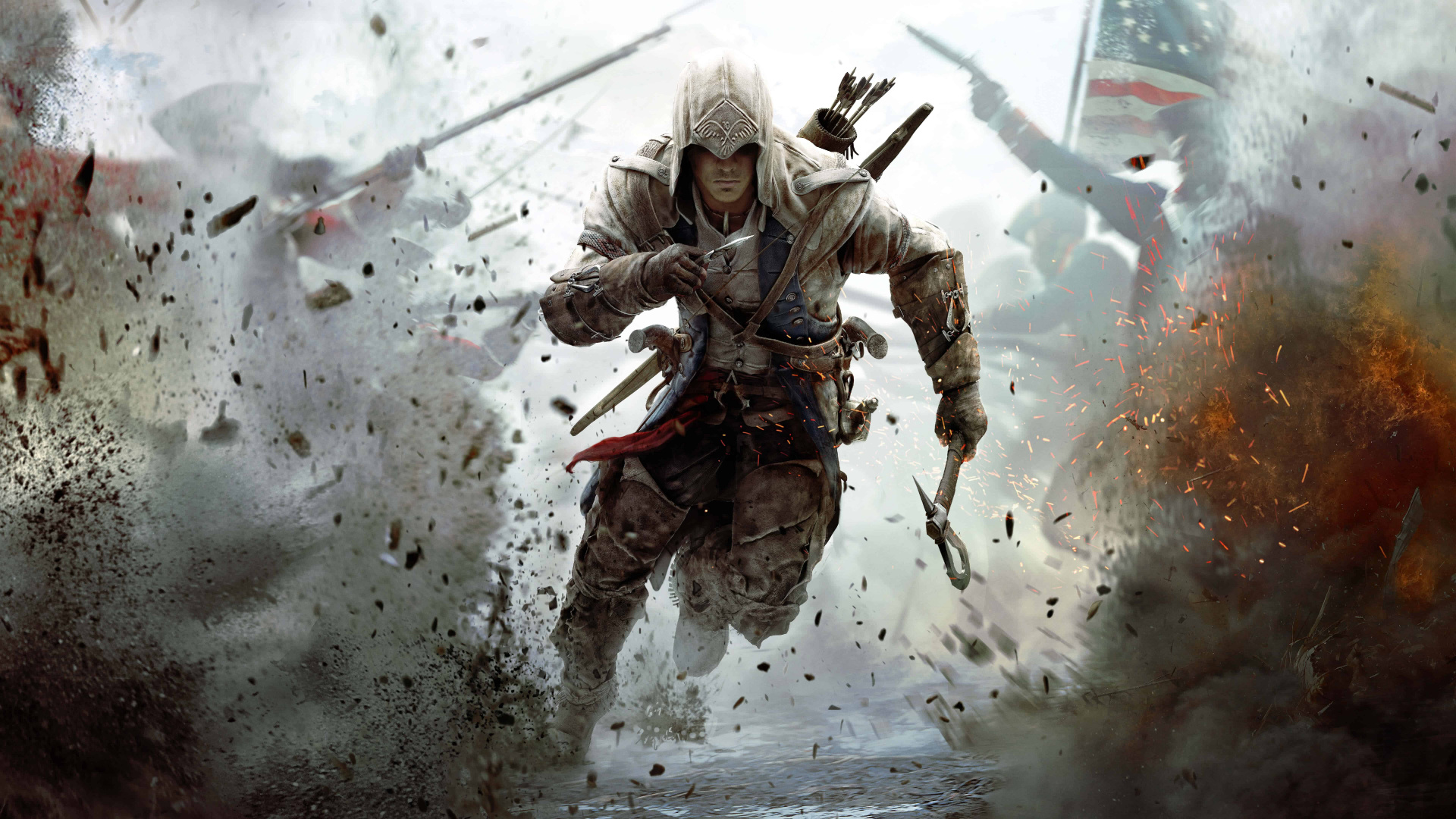 Assassins Creed III, Ubisoft, Video, Epic Running, Video Games. Wallpaper in 1920x1080 Resolution