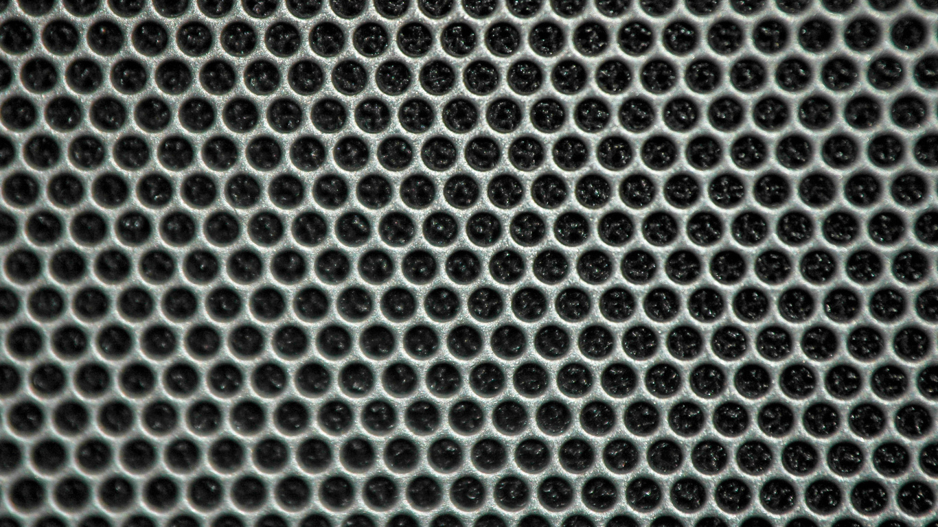 Textile à Pois Blancs et Noirs. Wallpaper in 1366x768 Resolution