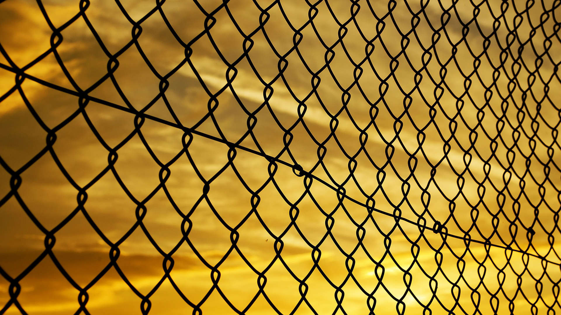 Black Metal Chain Link Fence. Wallpaper in 1920x1080 Resolution