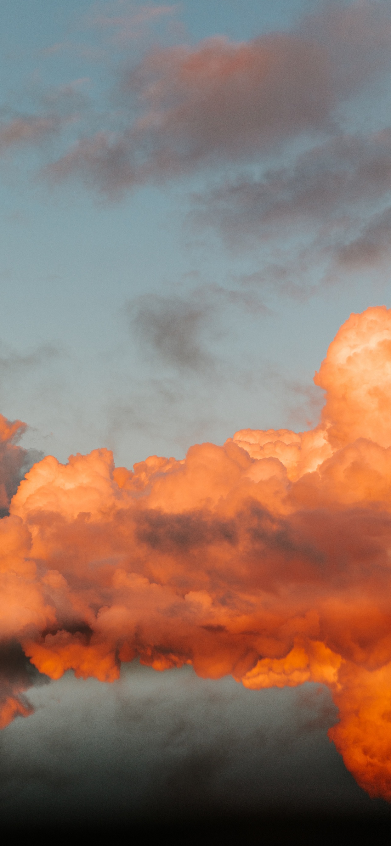 Cloud, Afterglow, Cumulus, Tageszeit, Orange. Wallpaper in 1242x2688 Resolution