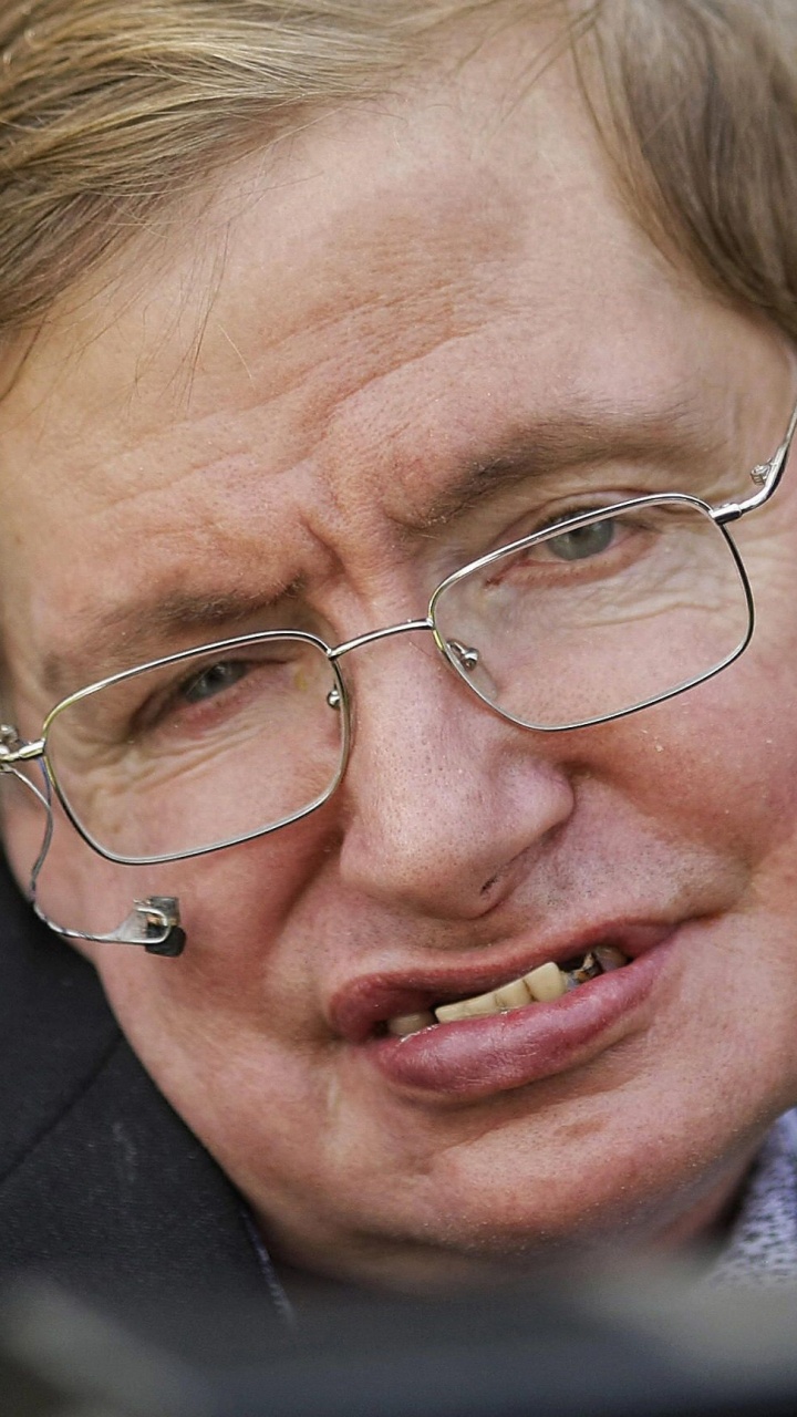 Stephen Hawking, Physik, Wissenschaftler, Brille, Stirn. Wallpaper in 720x1280 Resolution