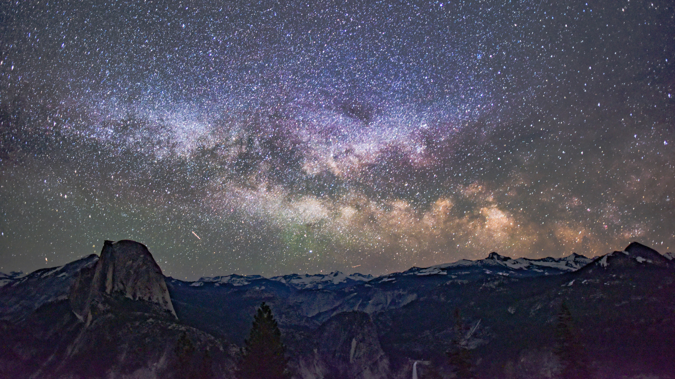 Astronomy, Galaxy, Star, Night, Milky Way. Wallpaper in 1366x768 Resolution