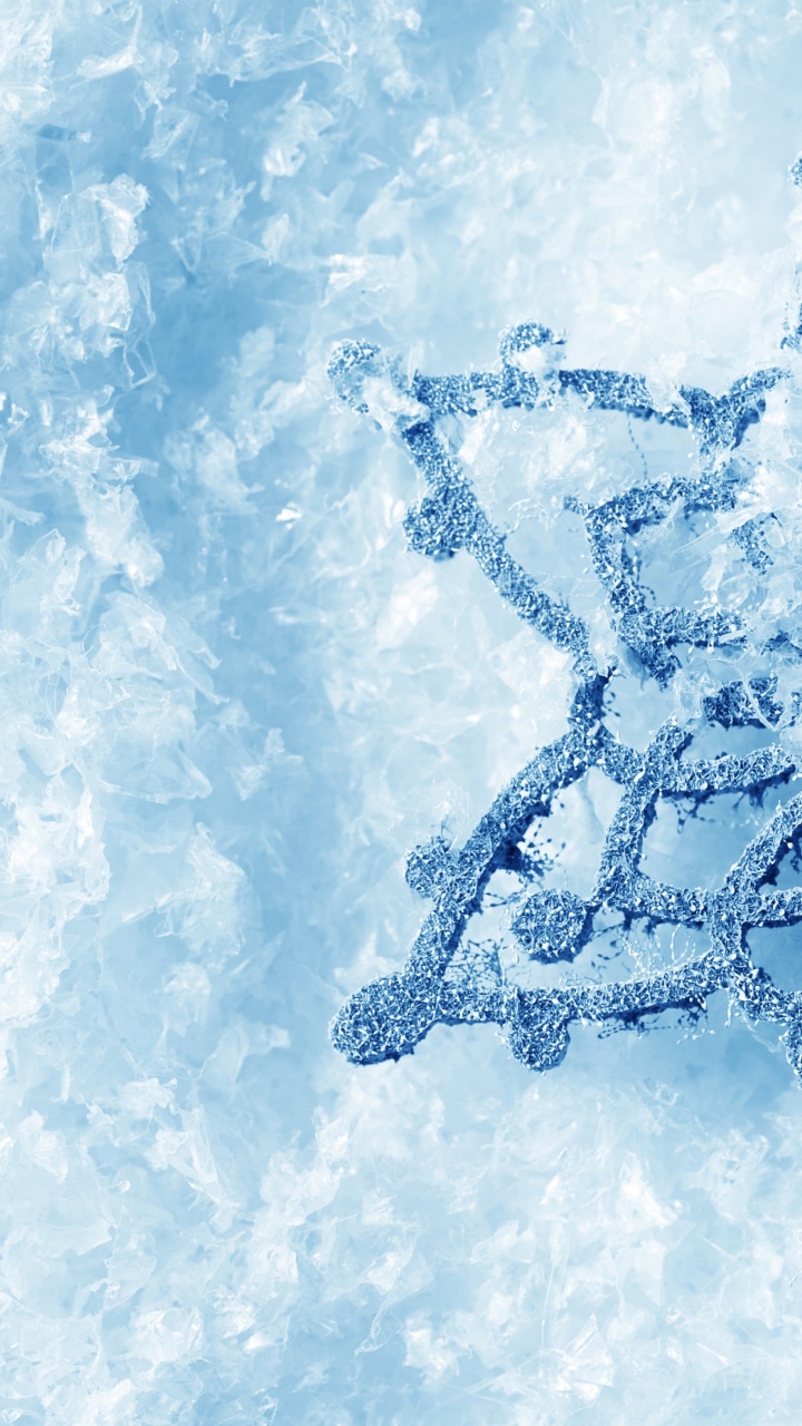 White Snow Flakes on White Sand. Wallpaper in 720x1280 Resolution