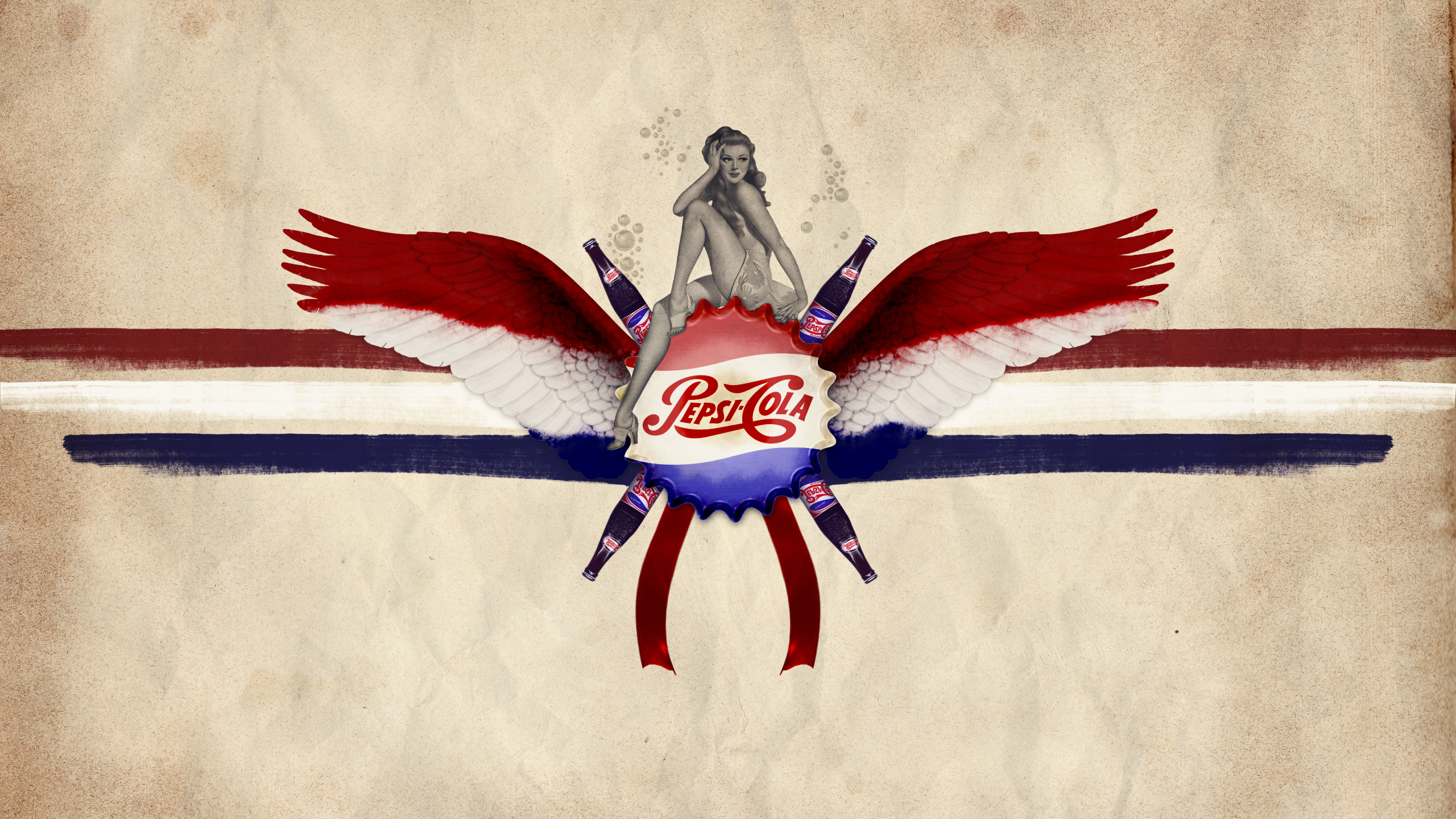 Pepsi, Cola, Coca-cola, Red, Wing. Wallpaper in 2560x1440 Resolution