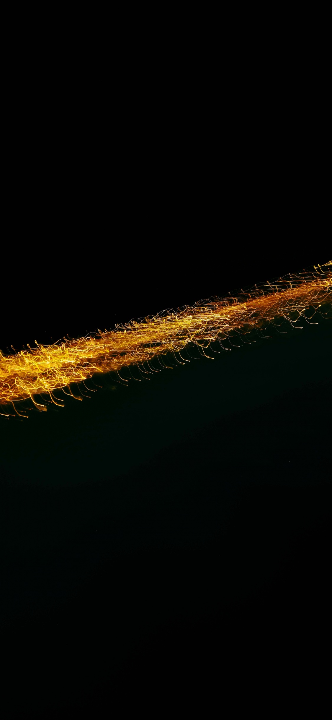 黑色的, 光, 黄色的, 关闭了, 天空 壁纸 1125x2436 允许