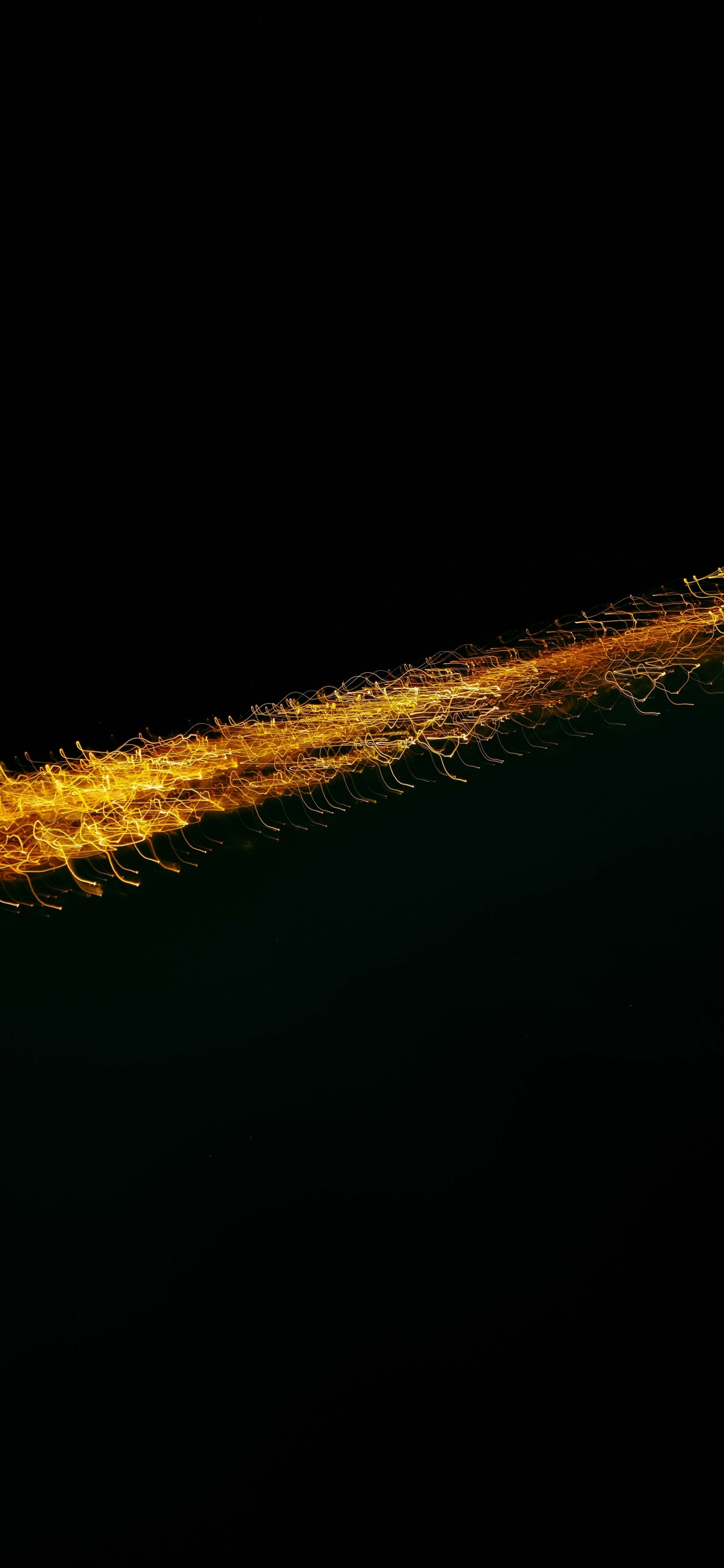 Yellow and Black Line Illustration. Wallpaper in 1242x2688 Resolution