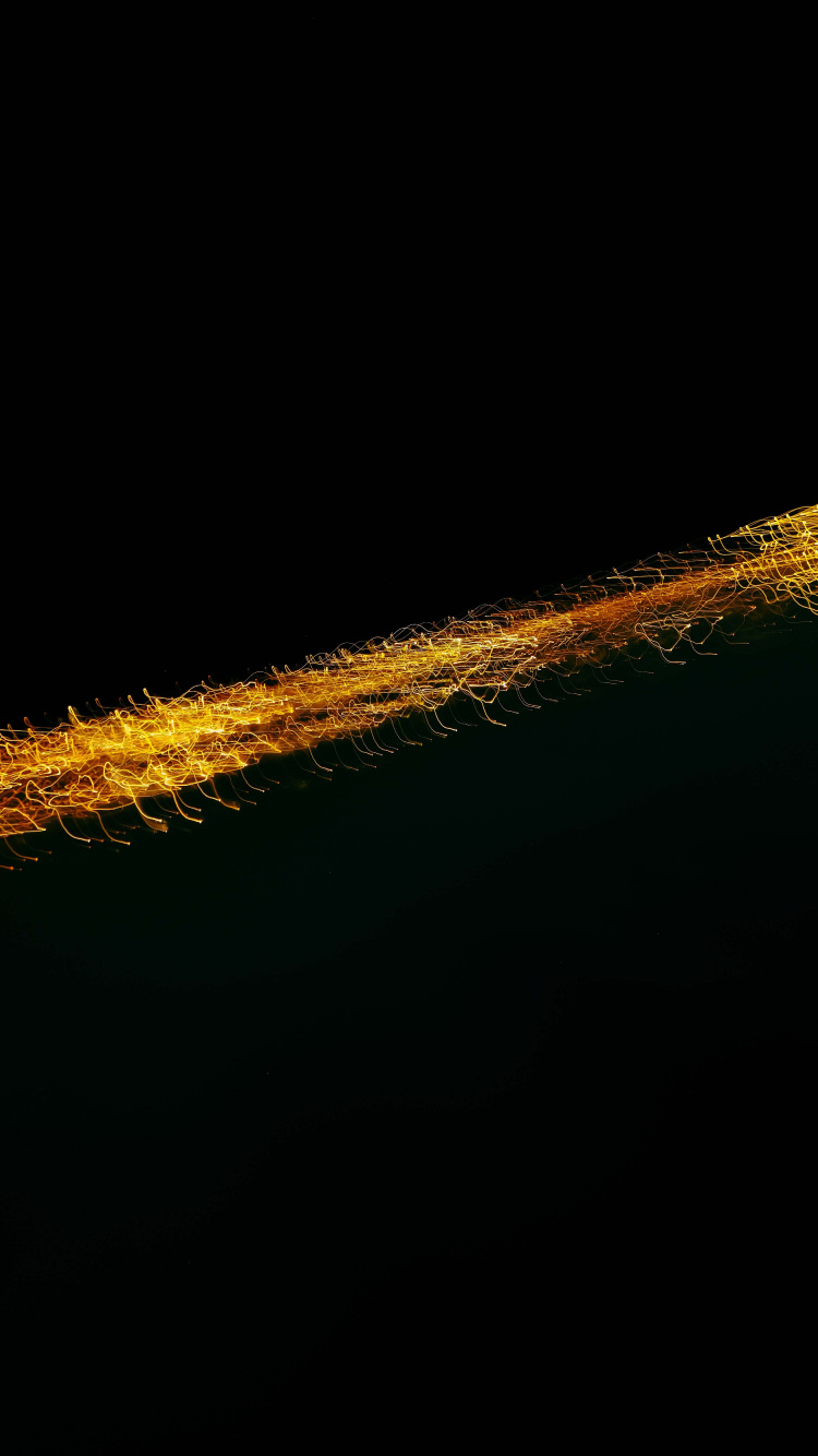 Yellow and Black Line Illustration. Wallpaper in 750x1334 Resolution