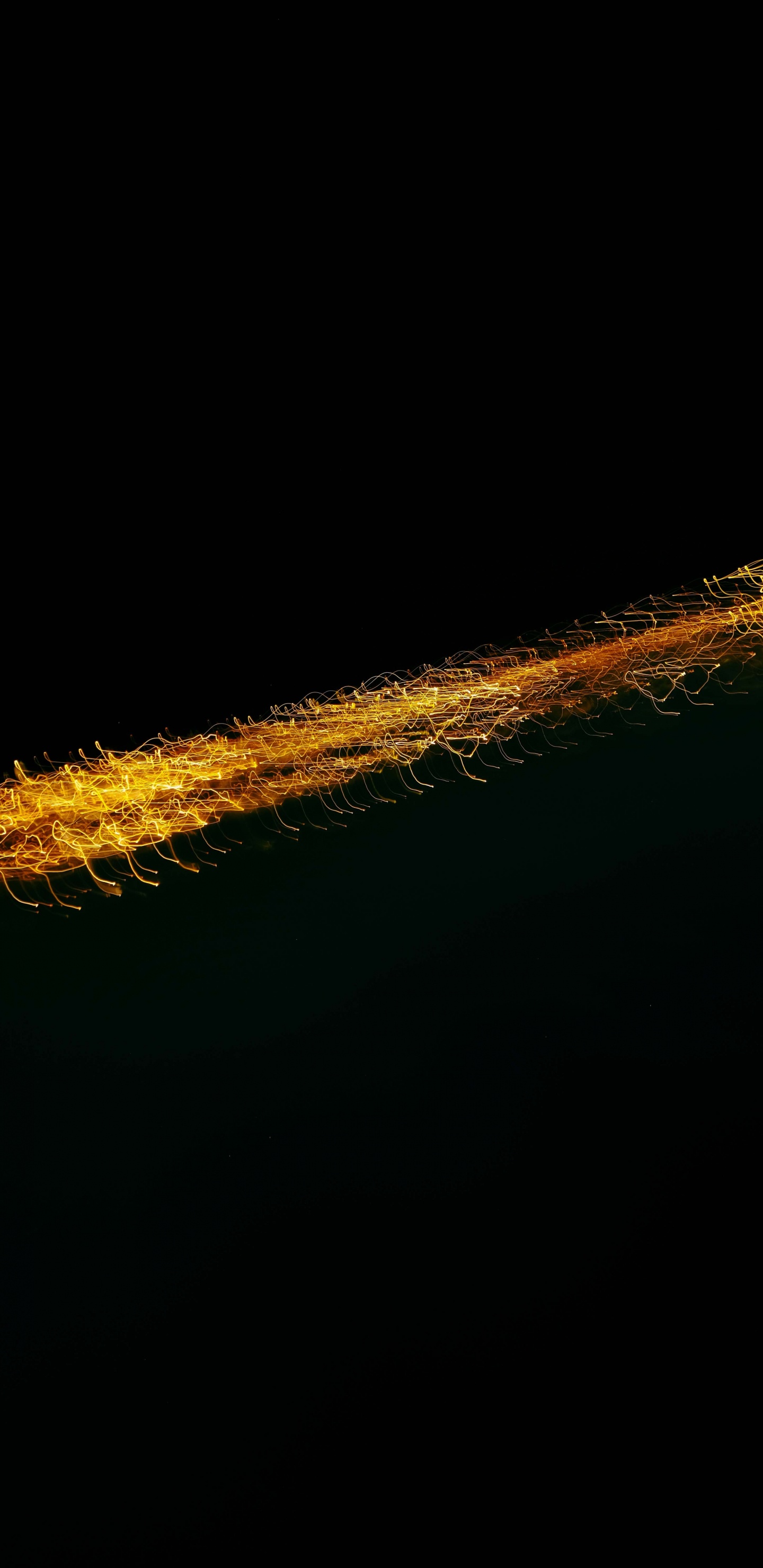 Ilustración de Línea Amarilla y Negra. Wallpaper in 1440x2960 Resolution