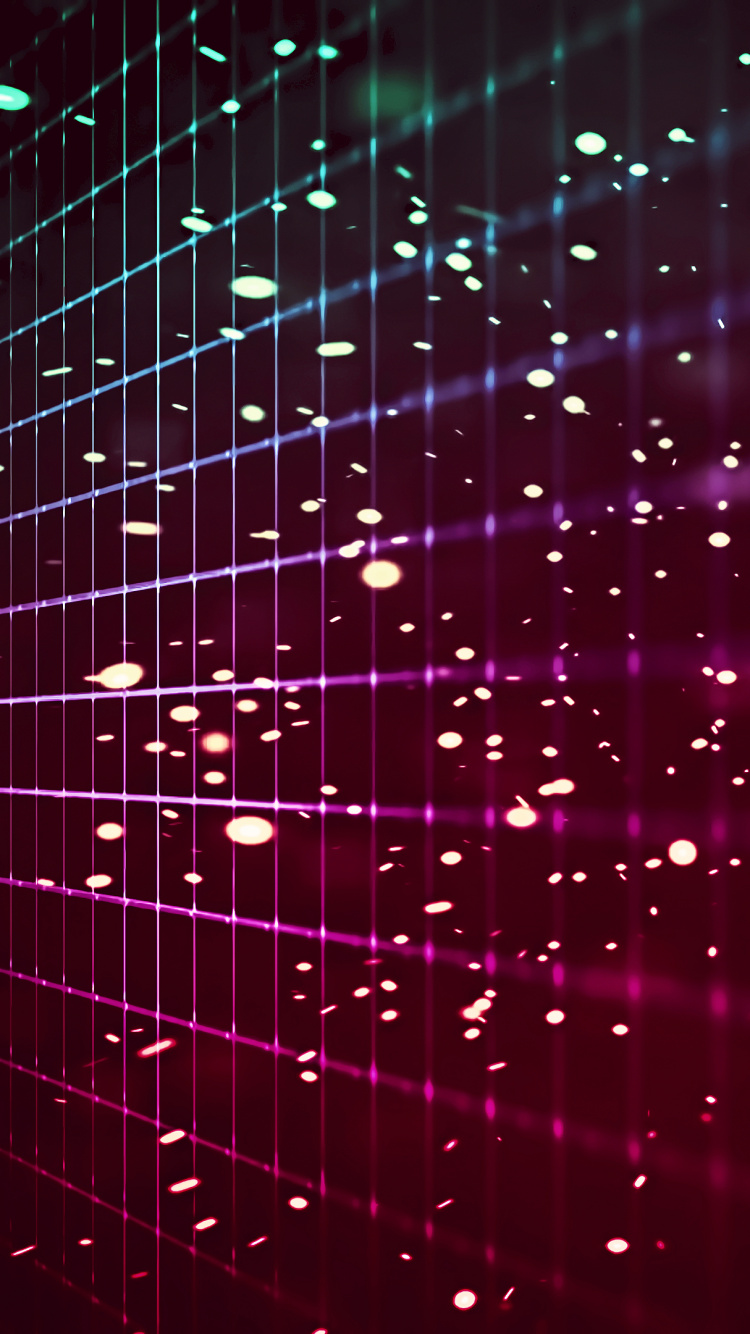 Red and White Light Illustration. Wallpaper in 750x1334 Resolution