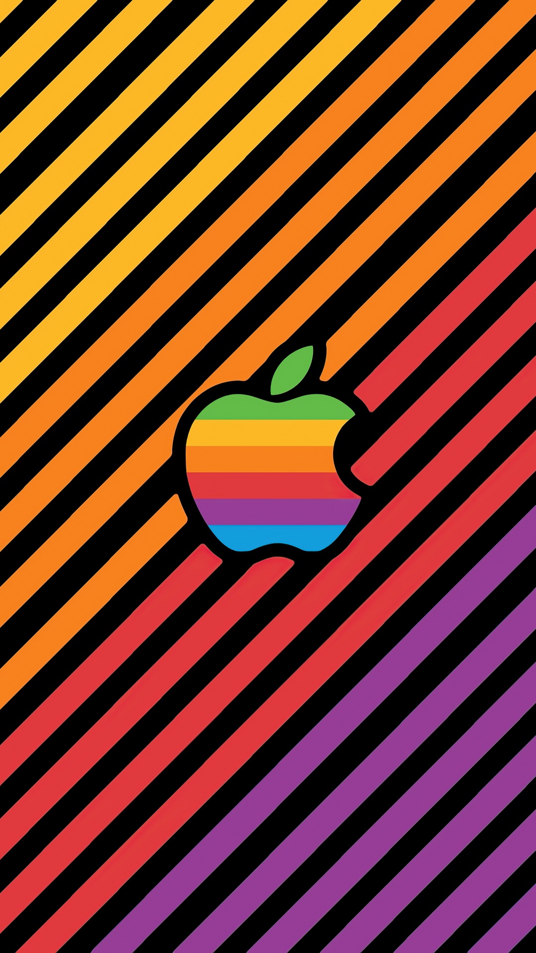 Apples, Apple, Colorfulness, Orange, Line. Wallpaper in 1080x1920 Resolution