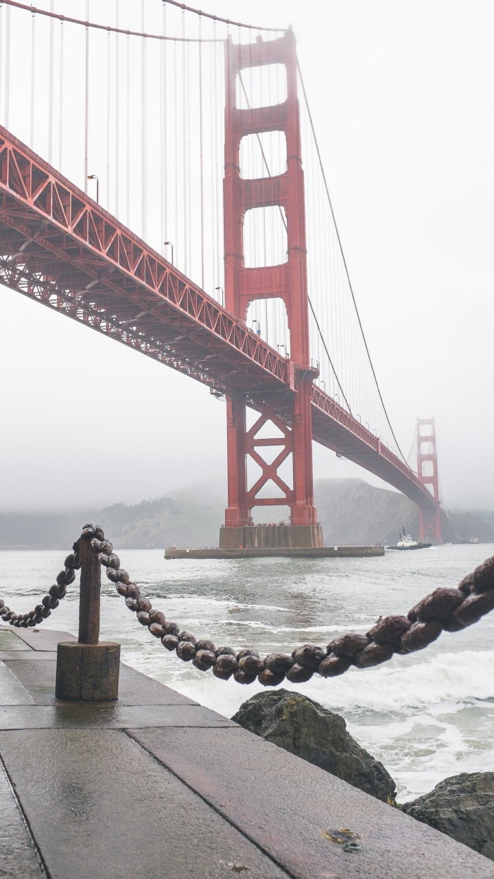 Golden Gate Bridge San Francisco Kalifornien. Wallpaper in 720x1280 Resolution