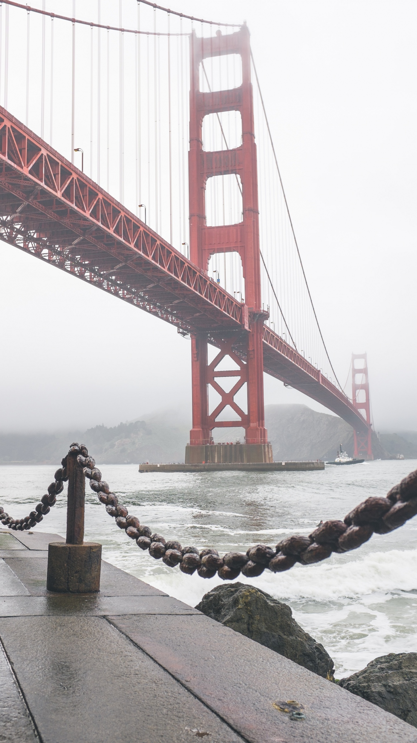 Pont du Golden Gate San Francisco Californie. Wallpaper in 1440x2560 Resolution