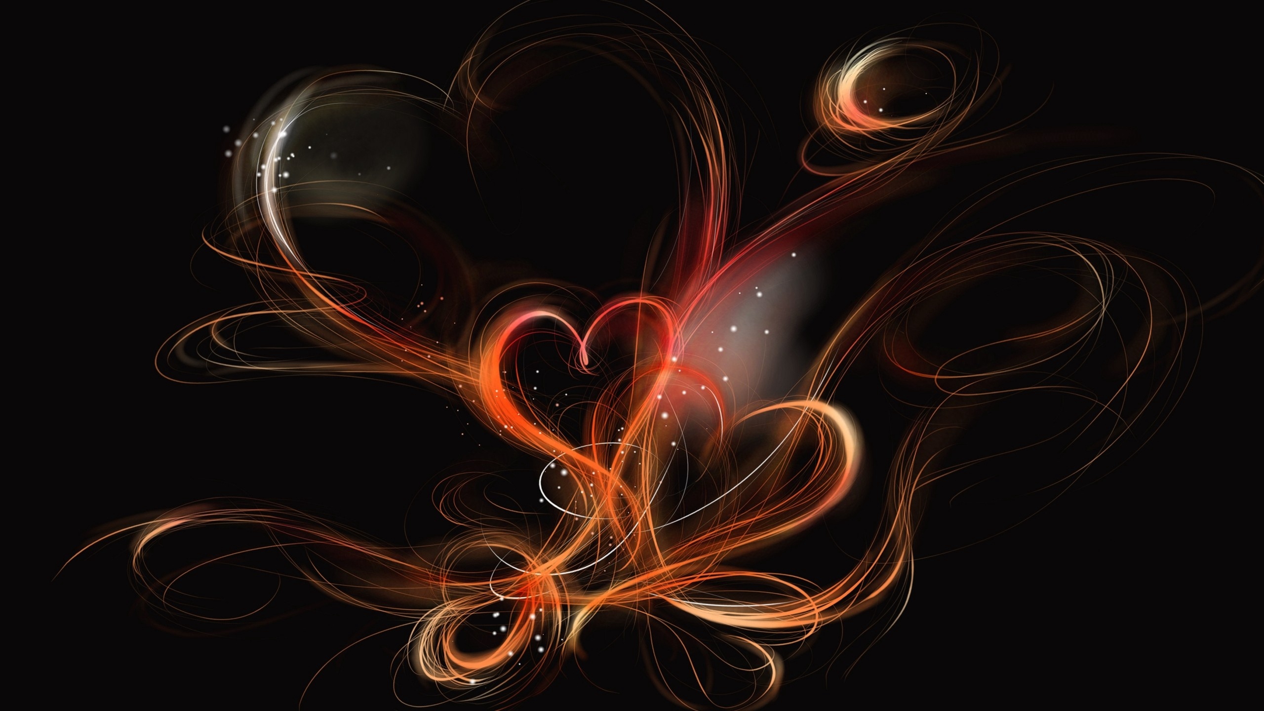 Design, Heart, Art, Fractal Art, Graphics. Wallpaper in 2560x1440 Resolution
