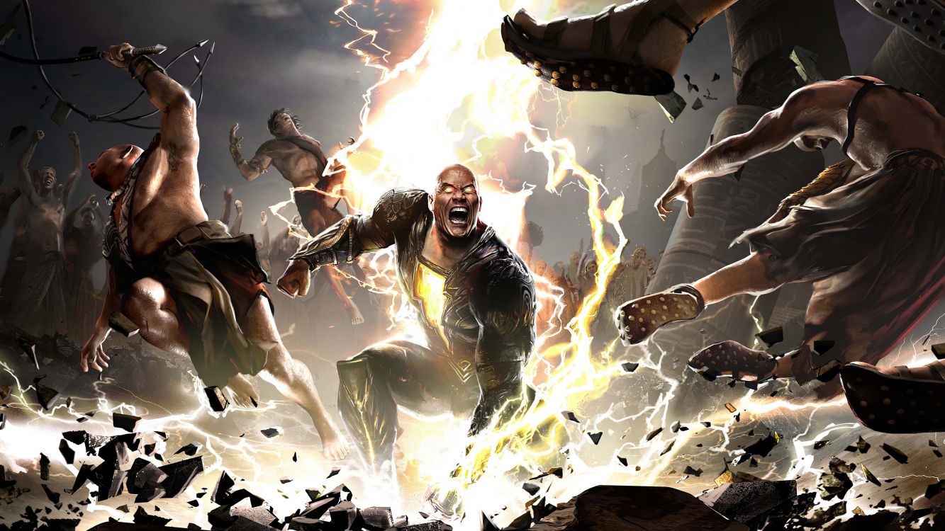 Dwayne Johnson, Black Adam, dc Comics, Warner Bros Bilder, Geste. Wallpaper in 3840x2160 Resolution