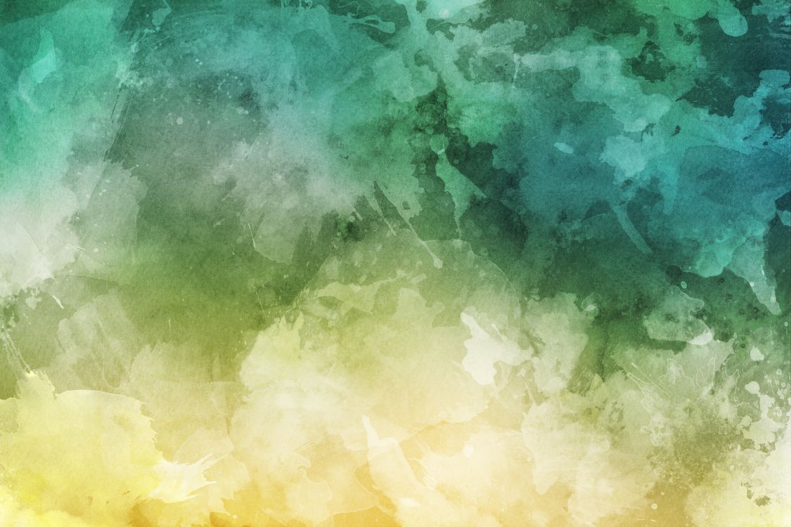 Gelbe Und Grüne Abstrakte Malerei. Wallpaper in 3000x2000 Resolution