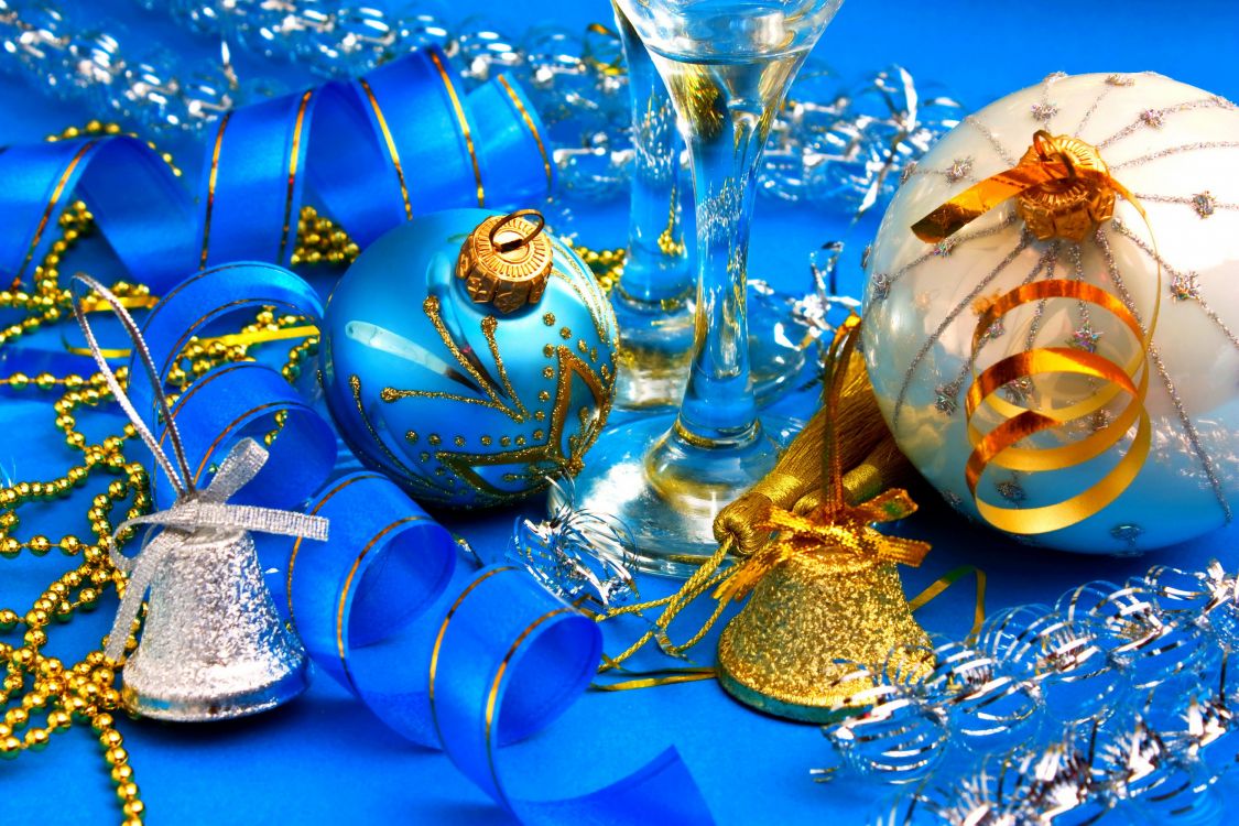 Christmas Ornament, Weihnachtsdekoration, Blau, Illustration. Wallpaper in 3000x2000 Resolution
