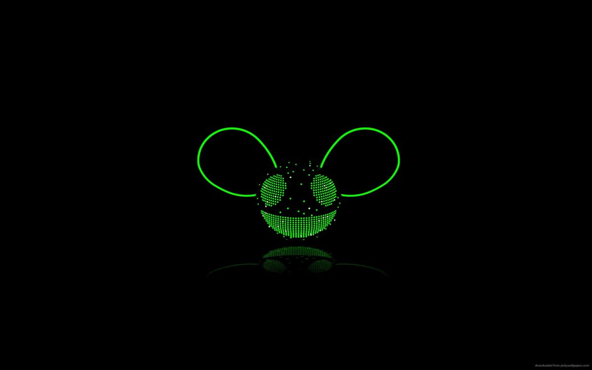 Feuille, Green, Noir, Deadmau5, Obscurité. Wallpaper in 2560x1600 Resolution