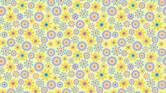 Image yellow and white floral textile