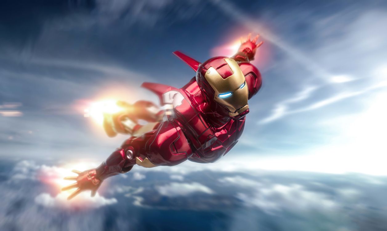 Eisenmann Fliegt, Iron Man, Flug, Superhelden, Marvel Comics. Wallpaper in 5120x3053 Resolution