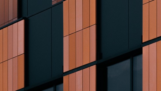 Image brown and black concrete building
