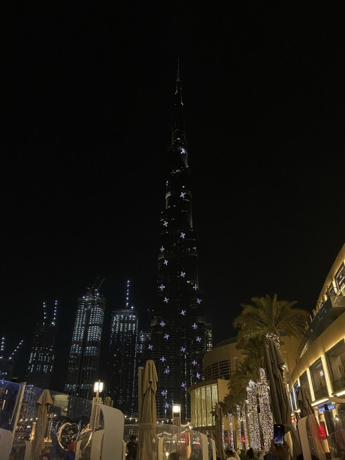 Image dubai, burj khalifa, landmark, night, city