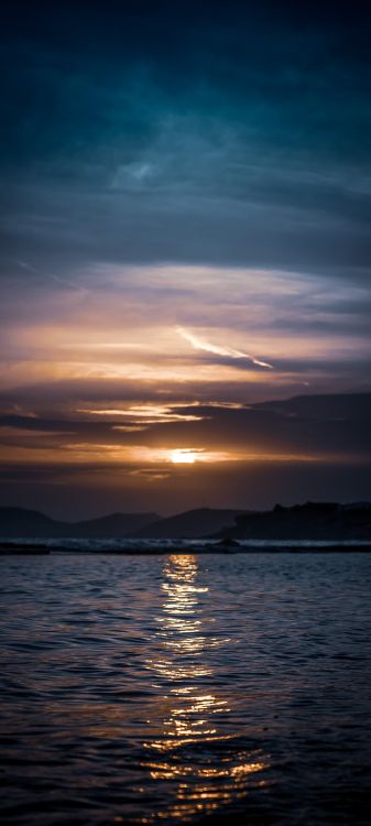 Ios, 气氛, 水资源, 余辉, 日出 壁纸 1080x2400 允许