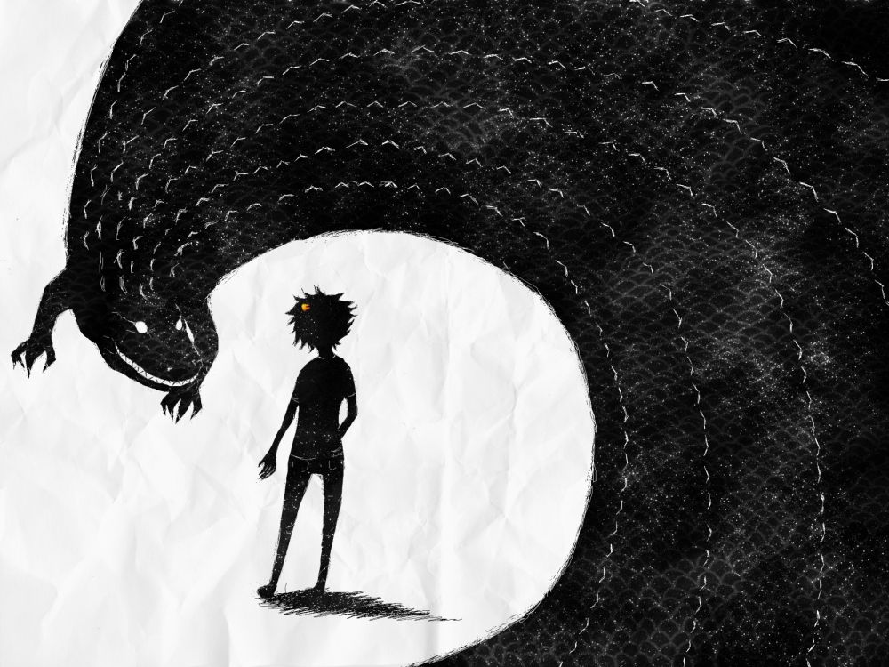 Homme en Costume Noir Debout Sur un Tunnel Rond Noir et Blanc. Wallpaper in 2048x1536 Resolution