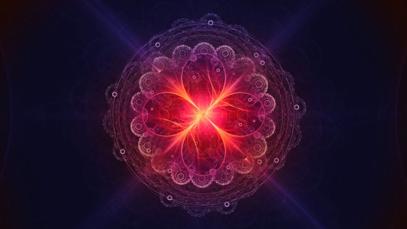 Ilustración de Luces Moradas y Rosas. Wallpaper in 3840x2160 Resolution