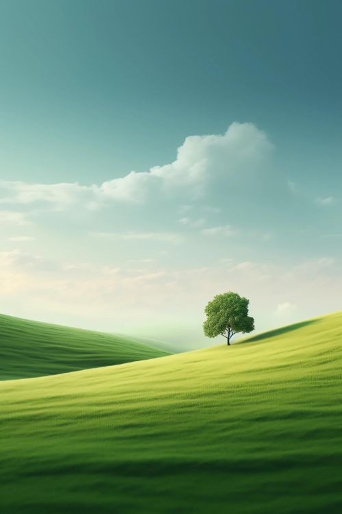 Prairie, Widgets Widgy, IOS, Green, Paysage Naturel. Wallpaper in 1792x2688 Resolution