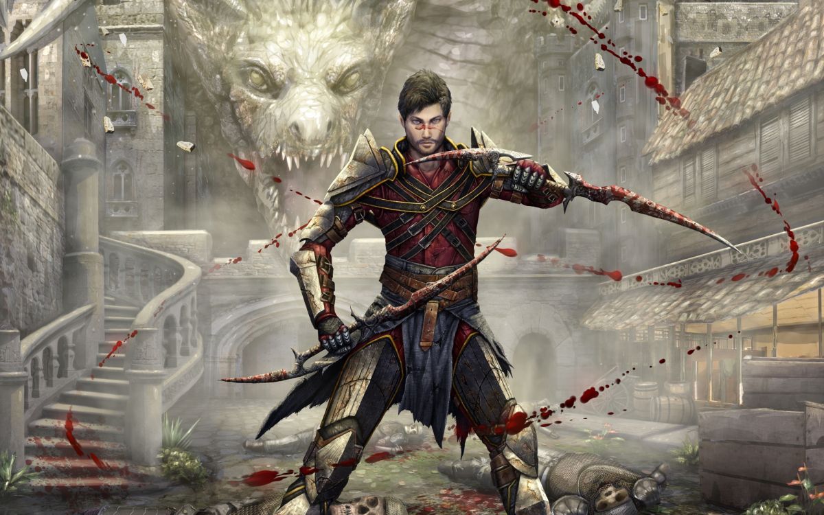 pc game, armour, dragon age, cg artwork, warrior