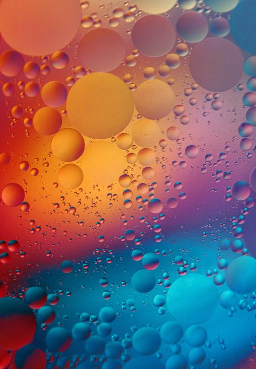 泡泡, 色彩, 液体, 光, Azure 壁纸 1669x2400 允许