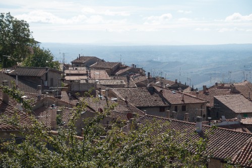 Image aerial view of city buildings during daytime