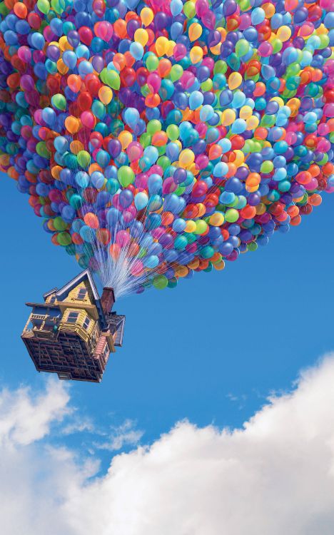 Pixar, Ellie Fredricksen, Cloud, Blau, Ballon. Wallpaper in 2500x4000 Resolution