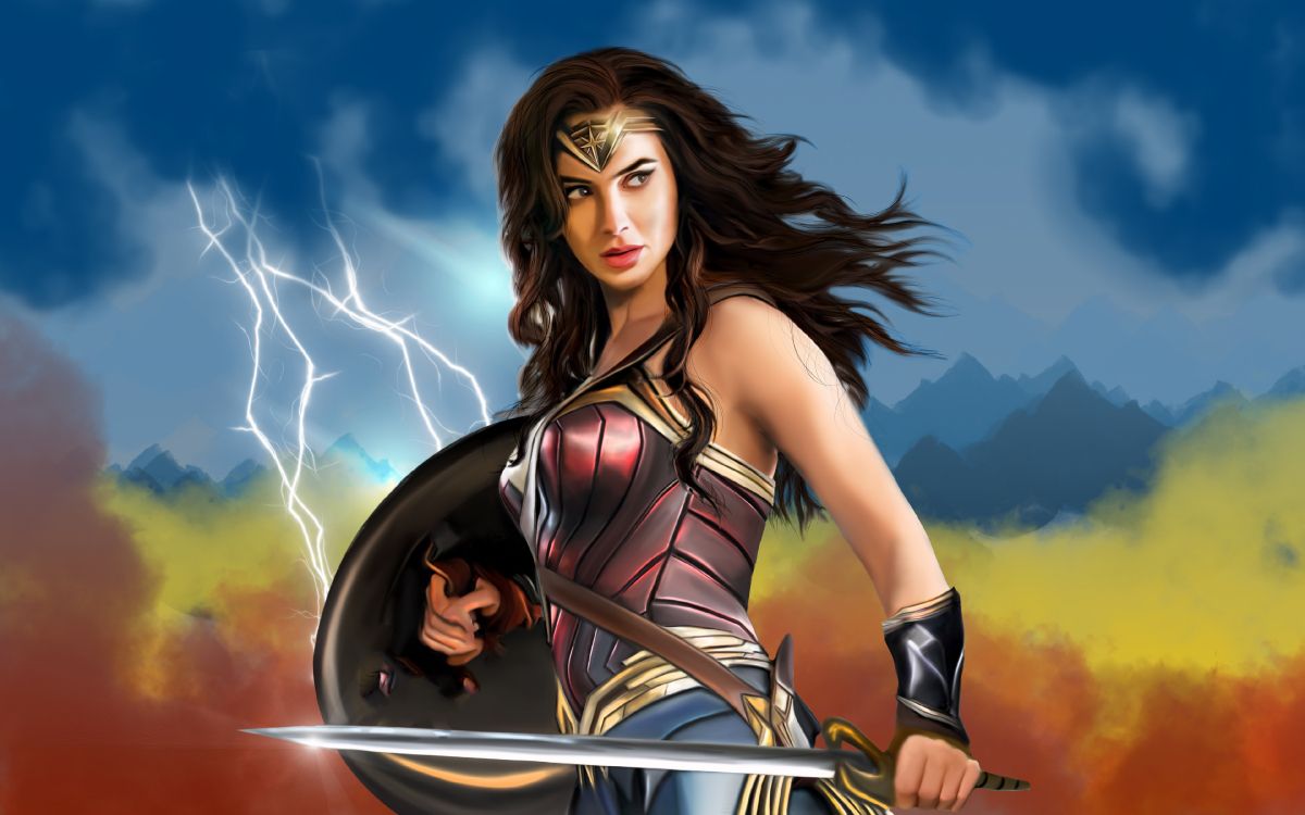 Gal Gadot, Wonder Woman, Wonder Woman 1984, Fan-Kunst, Kunst. Wallpaper in 3840x2400 Resolution