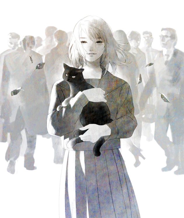 Femme en Robe Noire et Blanche Illustration. Wallpaper in 2485x2953 Resolution