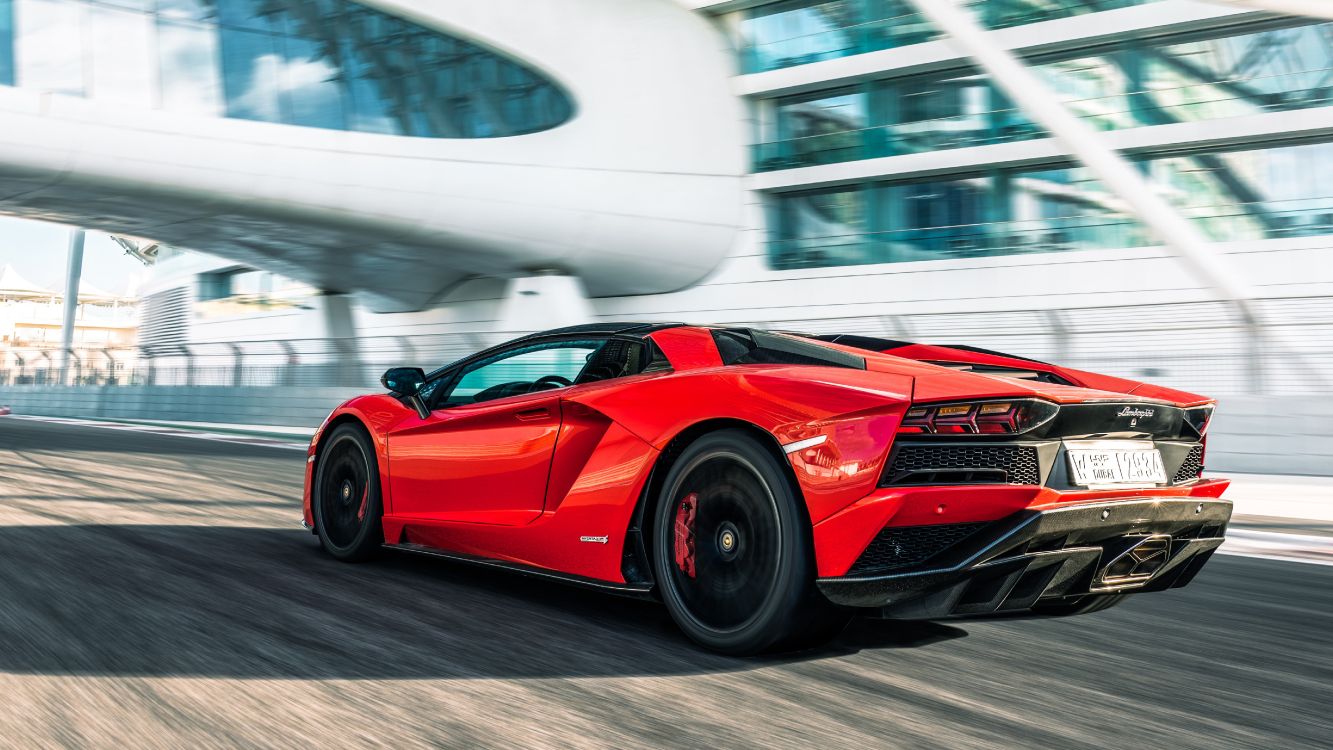 2019兰博基尼Aventador S, 2019兰博基尼Aventador SVJ, 兰博基尼, 法拉利，兰博基尼，保时捷], 没有FKP 37的兰博基尼 壁纸 5120x2880 允许