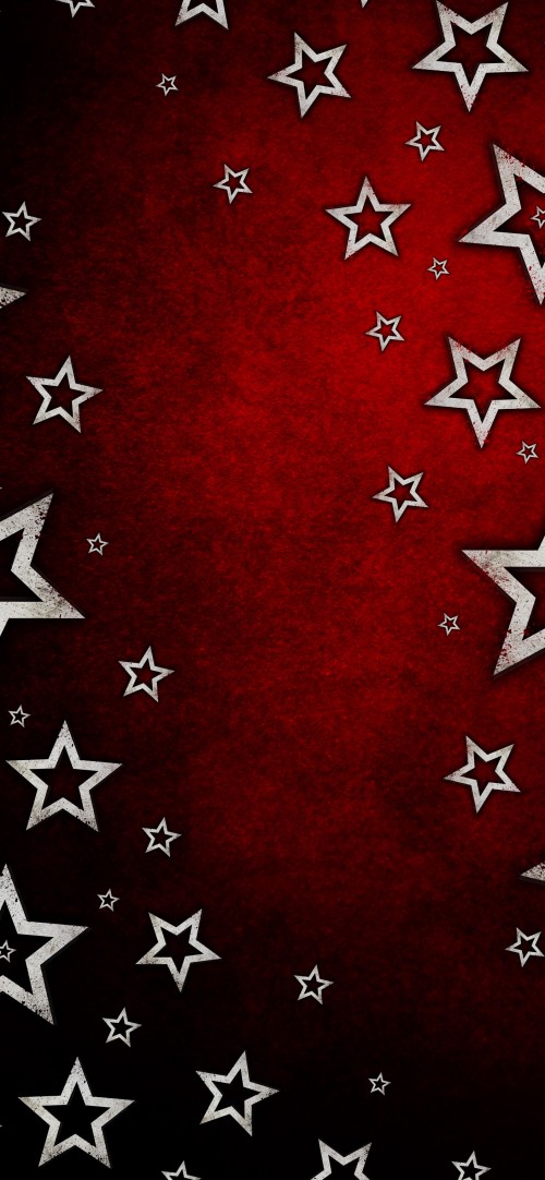 Image star, red, red star, black, canvas